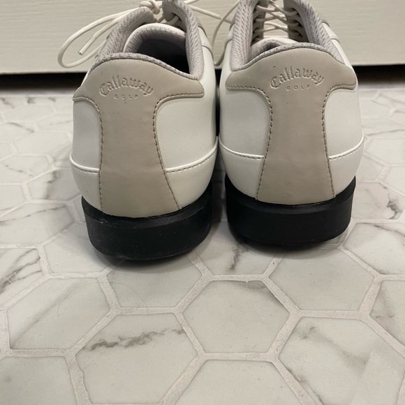 NWOT white and taupe Callaway Golf CG Sport women’s golf shoes, size US 8.5 - Picture 4 of 8